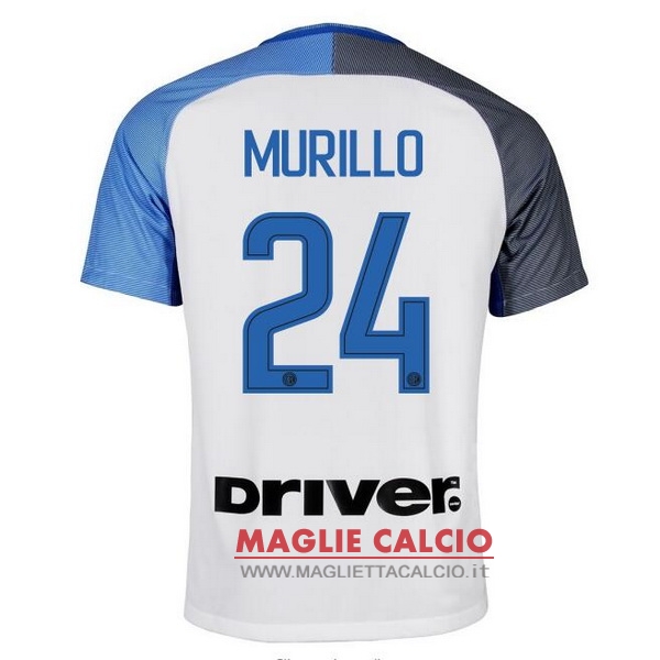 nuova maglietta inter milan 2017-2018 murillo 24 seconda